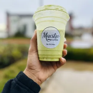 Iced Matcha Tea (taste like vanilla matcha ice cream )