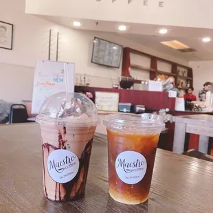 Iced Mocha Thai and Cold Brew Coffee IG: @erikaeatss_