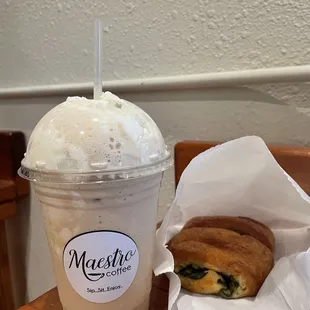 rose frap Spinach and Feta Croissant