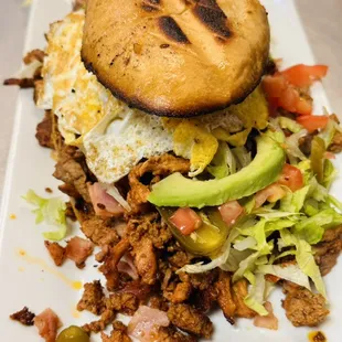La Torta - available in Al Pastor Pork or Steak