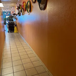 Hallway to bathroom