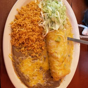 Any Chimichanga Enchilada Style Rice &amp; Beans