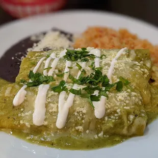 Enchiladas verdes