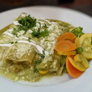 Enchiladas verdes