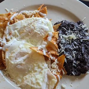 Chilaquiles plate