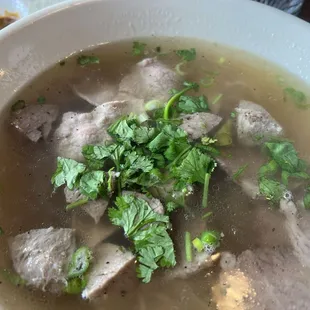 Combo Pho before adding condiments.