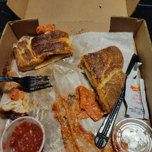 A pepperoni calzone I guess.