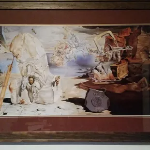 Dali print framed at Magazine Street Framing.  Thanks for helping me with the mat colors!