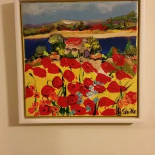 Used a floating frame on the Nicole Sebille painting. Couldn't look better!