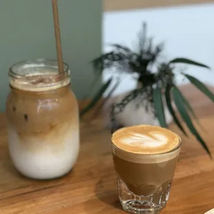 Cortado, Iced Latte