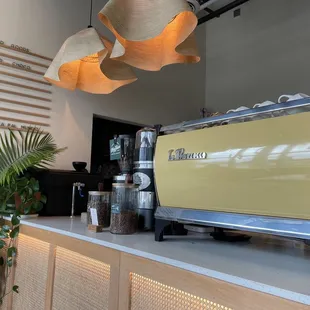 Menu and espresso machine