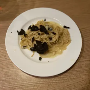 Amazing black truffle pasta