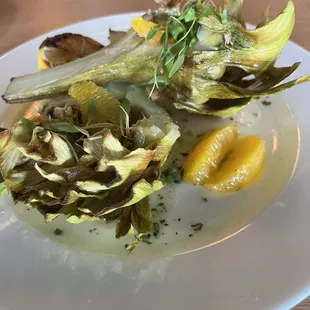 Fried Artichoke and Taleggio Pizza