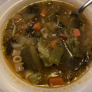 House made ministone soup