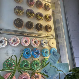 a variety of donuts
