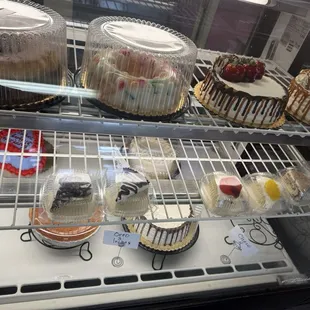 Cakes and single serving cakes for $3.50 :) The Lady was so nice :)