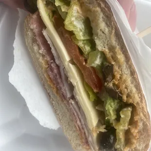 This sandwich is bomb af everything is fresh and even the bread is freshly baked. Best deli sandwich I've had so far.