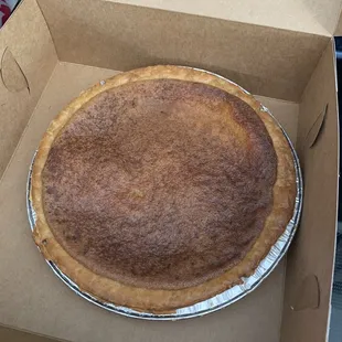 a pie in a box