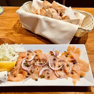 a plate of food on a table