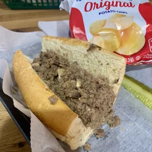 Half cheesesteak