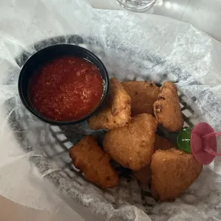 Mac and cheese bites