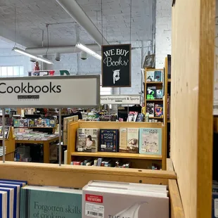 Used book buying counter