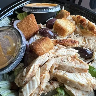 Italian Salad with extra chicken