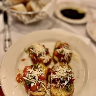 Complimentary bruschetta for our first visit :)