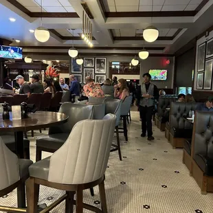 people sitting at tables