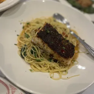 Parmesan-Crusted Cod Calabrian Honey