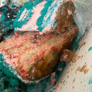 The entire $50 cake went straight into the trash