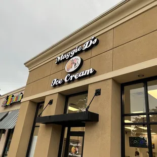 the front of the store