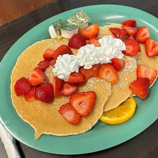 Strawberry pancakes