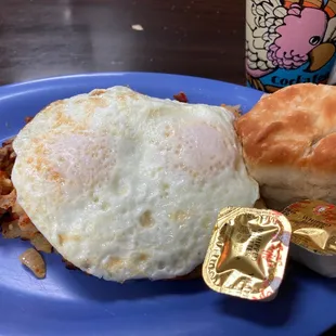 Corned beef hash from scratch! What a match!