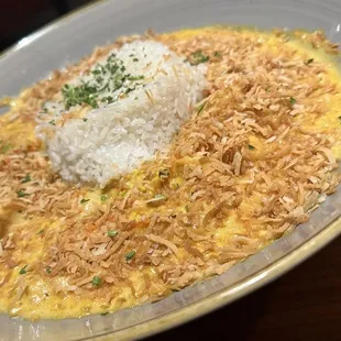 Bang Bang-Bang Shrimp &amp; Chicken. Had a funny creamy taste. Did not like it