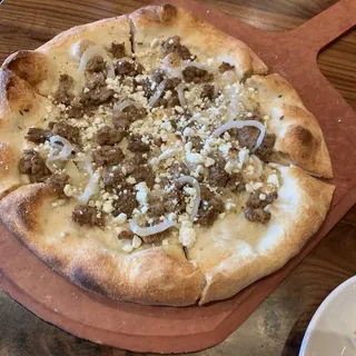 Sausage and Goat Cheese Pizza