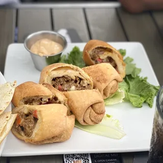 Steak Philly Eggrolls Appetizer
