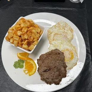 a plate of food on a table