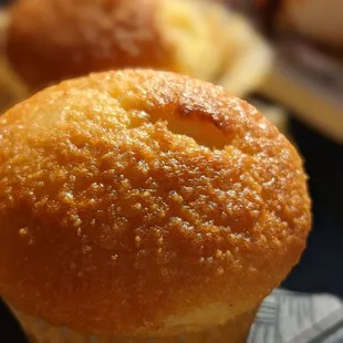 Cornbread muffin comes with all the meals