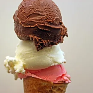 Chocolate, Vanilla, Strawberry