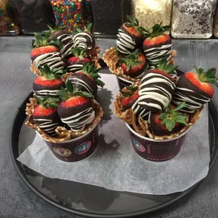 Chocolate Covered Strawberries - we can dip them anytime for you!
