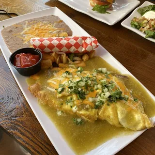 Chile Verde Omelette