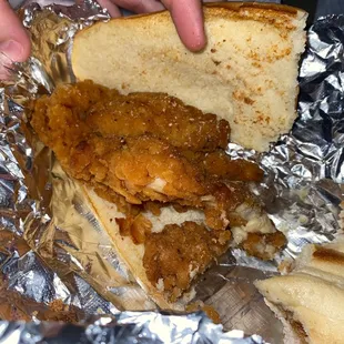 Chicken Parmesan sandwich