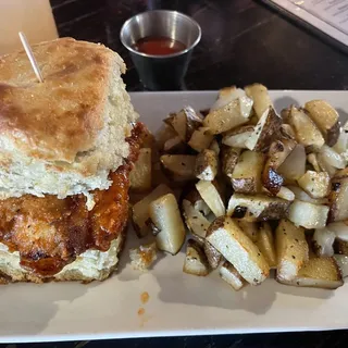 Spicy Honey Chicken Sandwich Brunch