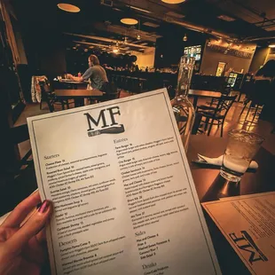 Menu + ambiance