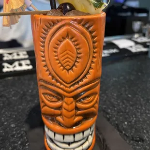 Zombie 15 - A rum blend, Maggie&apos;s Farm Falernum, pomegranate, cinnamon, lime, passion fruit, grapefruit, and herbal bitters