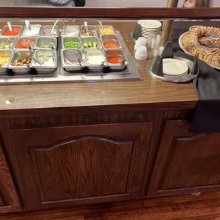 Potato &amp; salad bar