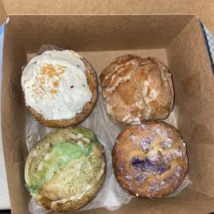 Coconut Almond Muffin Cinnamon Muffin Pistachio Muffin Blueberry Muffin