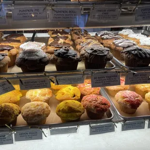 a variety of baked goods