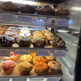 a variety of baked goods